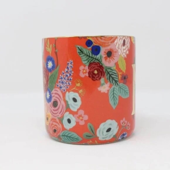 "N" Anthropologie Rifle Paper Company Monogram Garden Party Mug - Picture 3 of 3